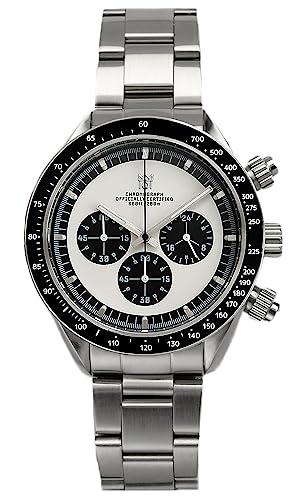 [HYAKUICHI 101] No.13 ヒャクイチ クラシッククロノグラフ ノンデイト センタークロノ ホワイトパンダ